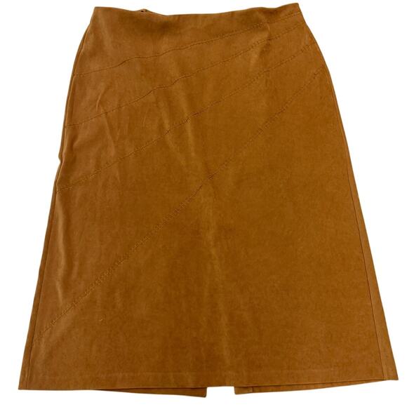 Norton McNaughton Dresses & Skirts - 🤎 Norton McNaughton Woman 20W Brown Y2K Stretch A-Line Midi Skirt Plus